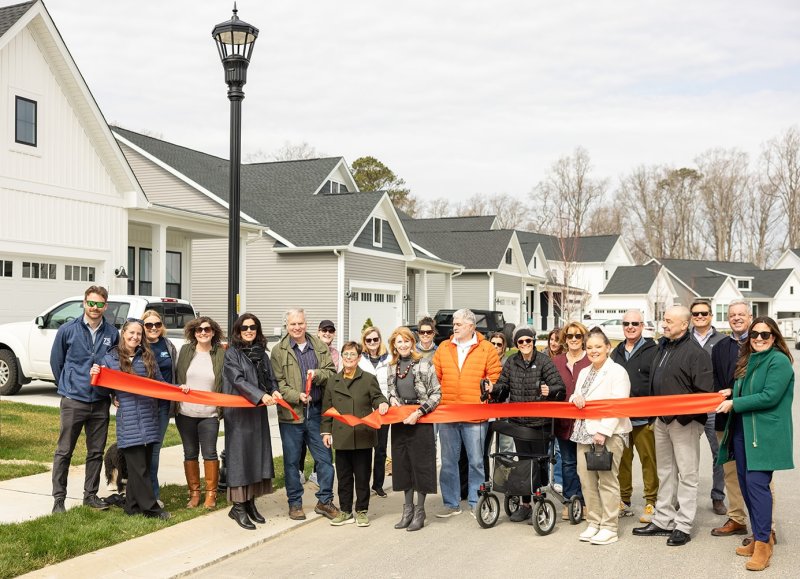Tower Hill representatives recently celebrated the installation of new Dark Sky-compliant streetlights in the coastal community near Lewes. SUBMITTED PHOTOS